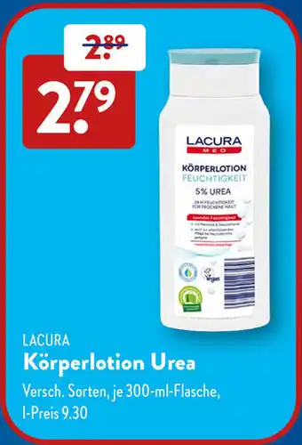 Aldi Süd LACURA Körperlotion Urea Angebot