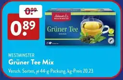 Aldi Süd WESTMINSTER Grüner Tee Mix Angebot