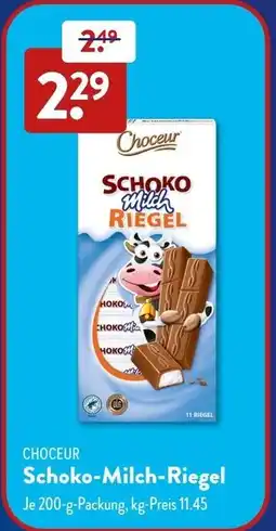 Aldi Süd CHOCEUR Schoko-Milch-Riegel Angebot