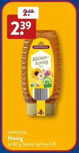 Aldi Süd GRANDESSA Honig Angebot