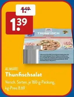 Aldi Süd ALMARE Thunfischsalat Angebot