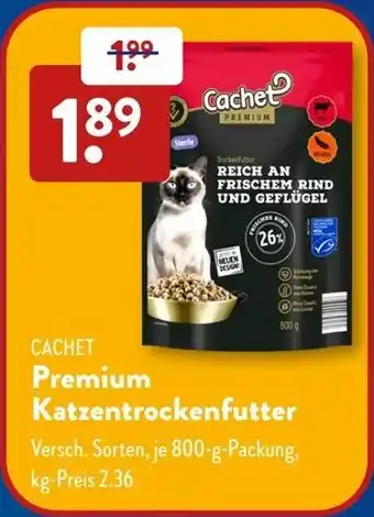 Aldi Süd CACHET Premium Katzentrockenfutter Angebot