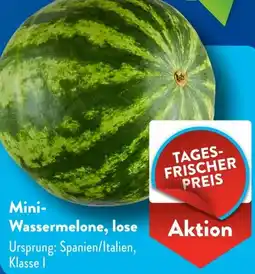 Aldi Süd Mini Wassermelone, lose Angebot