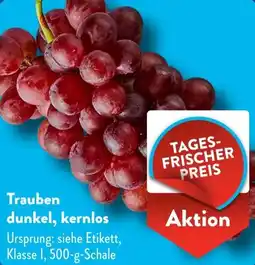 Aldi Süd Trauben dunkel, kernlos Angebot