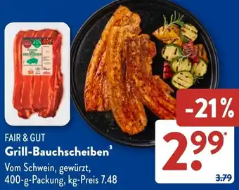 Aldi Süd FAIR & GUT Grill-Bauchscheiben Angebot
