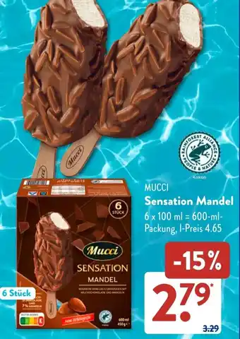 Aldi Süd MUCCI Sensation Mandel Angebot