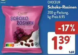Aldi Süd CHOCEUR Schoko-Rosinen Angebot
