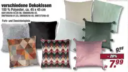 Poco verschiedene Dekokissen Angebot