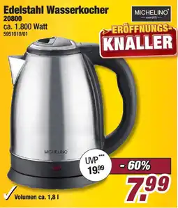 Poco MICHELINO Edelstahl Wasserkocher Angebot