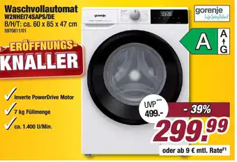 Poco gorenje Life Simplified Waschvollautomat W2NHEI74SAPS/DE Angebot
