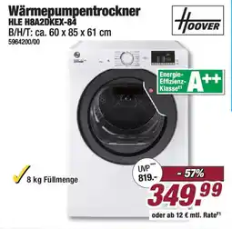 Poco Hoover Wärmepumpentrockner HLE H8A2DKEX-84 Angebot