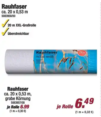 Poco Rauhfaser Angebot