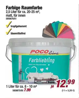 Poco Farbige Raumfarbe POCo Line Angebot