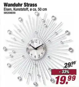 Poco Wanduhr Strass Angebot