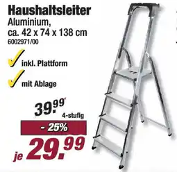 Poco Haushaltsleiter Aluminium Angebot