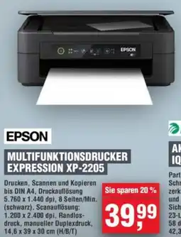 Handelshof EPSON MULTIFUNKTIONSDRUCKER EXPRESSION XP-2205 Angebot