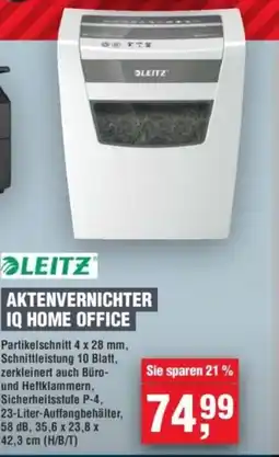 Handelshof LEITZ AKTENVERNICHTER IQ HOME OFFICE Angebot