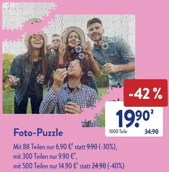 Aldi Süd Foto-Puzzle Angebot