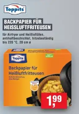 Handelshof Toppits Backpapier für Heißluftfritteusen Angebot