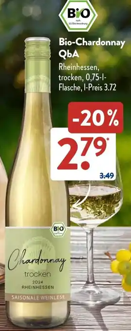 Aldi Süd Bio-Chardonnay QbA Angebot