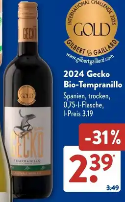 Aldi Süd 2024 Gecko Bio-Tempranillo Angebot
