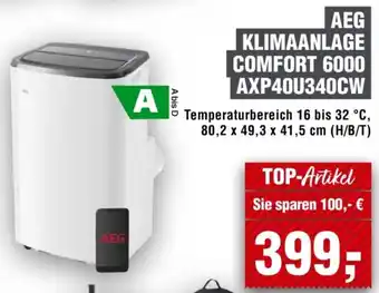 Handelshof AEG KLIMAANLAGE COMFORT 6000 AXP40U340CW Angebot