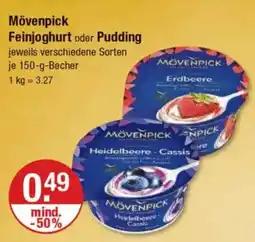 V Markt Mövenpick Feinjoghurt oder Pudding Angebot
