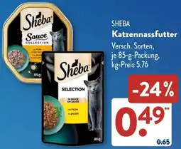 Aldi Süd SHEBA Katzennassfutter Angebot