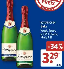 Aldi Süd ROTKÄPPCHEN Sekt Angebot