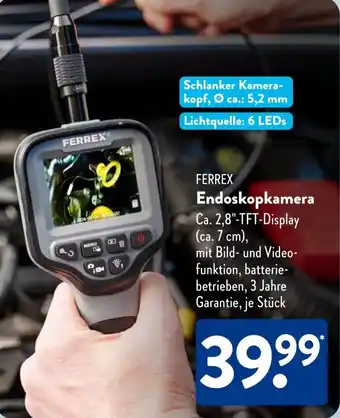 Aldi Süd FERREX Endoskopkamera Angebot