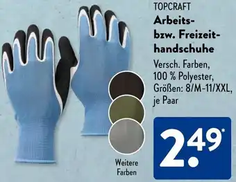 Aldi Süd TOPCRAFT Arbeits- bzw. Freizeithandschuhe Angebot