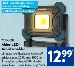 Aldi Süd WORKZONE Akku-LED Arbeitsstrahler Angebot