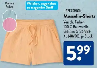Aldi Süd UP2FASHION Musselin-Shorts Angebot