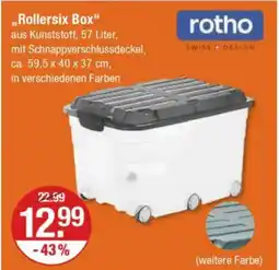 V Markt rotho „Rollersix Box" Angebot