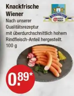 V Markt Knackfrische Wiener Angebot
