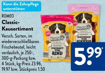 Aldi Süd ROMEO Classic Kausortiment Angebot