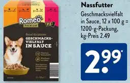 Aldi Süd ROMEO Premium Hunde Nassfutter Angebot