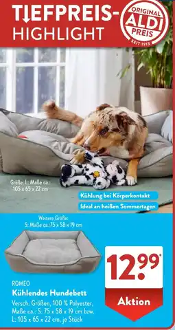 Aldi Süd ROMEO Kühlendes Hundebett Angebot