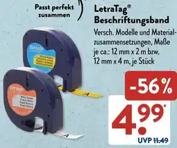 Aldi Süd LetraTag Beschriftungsband Angebot