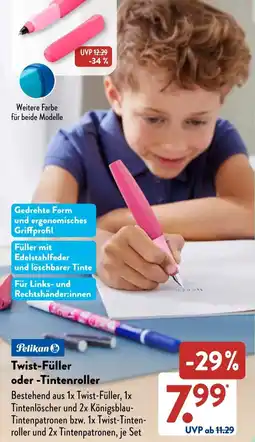 Aldi Süd Pelikan Twist-Füller oder Tintenroller Angebot