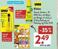 Aldi Süd UHU Kleber Angebot
