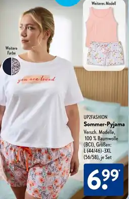 Aldi Süd UP2FASHION Sommer-Pyjama Angebot