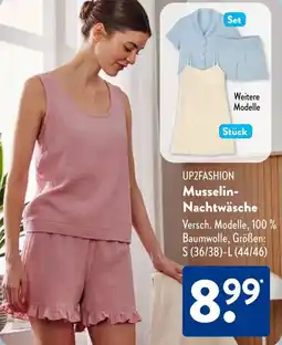 Aldi Süd UP2FASHION Musselin Nachtwäsche Angebot