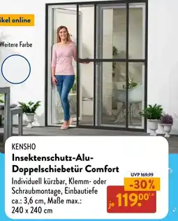 Aldi Süd KENSHO Insektenschutz-Alu Doppelschiebetür Comfort Angebot