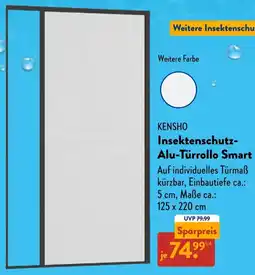 Aldi Süd KENSHO Insektenschutz Alu-Türrollo Smart Angebot