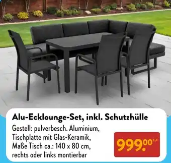 Aldi Süd Alu-Ecklounge-Set, inkl. Schutzhülle Angebot