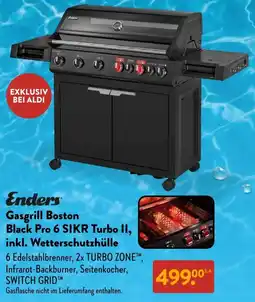 Aldi Süd Enders Gasgrill Boston Black Pro 6 SIKR Turbo II, inkl. Wetterschutzhülle Angebot