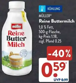 Aldi Süd MÜLLER Reine Buttermilch Angebot