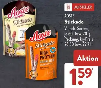 Aldi Süd AOSTE Stickado Angebot