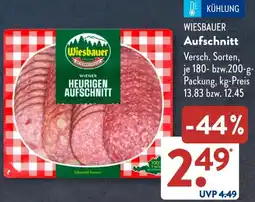 Aldi Süd WIESBAUER Aufschnitt Angebot